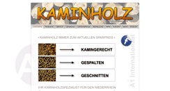 Desktop Screenshot of a1-kaminholz.de